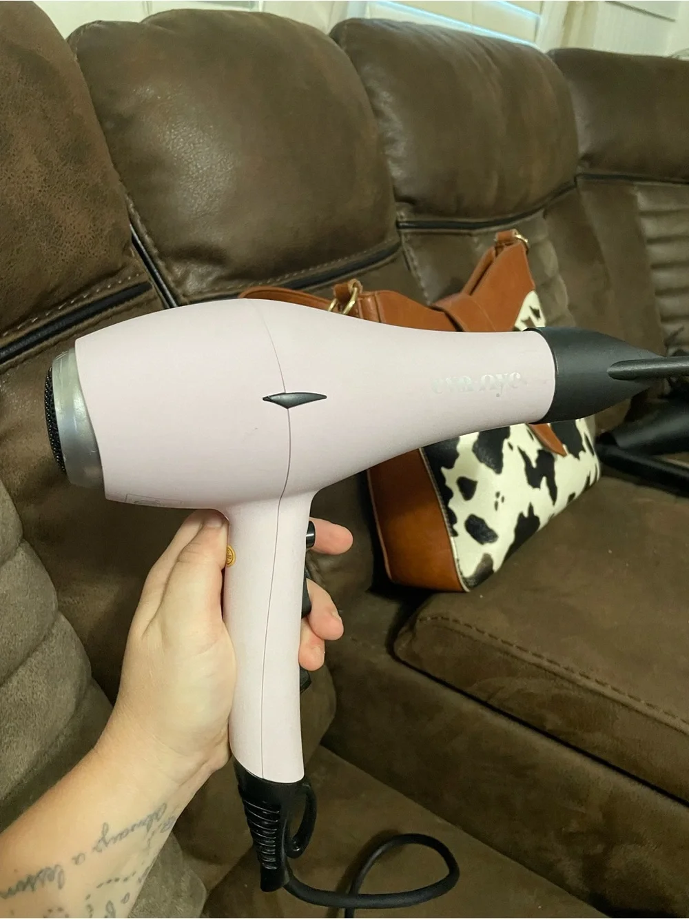 Ulta Beauty Compact Pink Hair Dryer with Diffuser & Concentrator